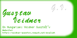 gusztav veidner business card